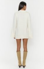 Lorraine Mini Dress ~ Winter White Knit - Image 5