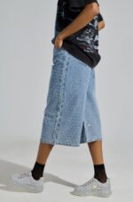 AZALEA WANG AZURE SILVER RHINESTONE SNEAKER - Image 2