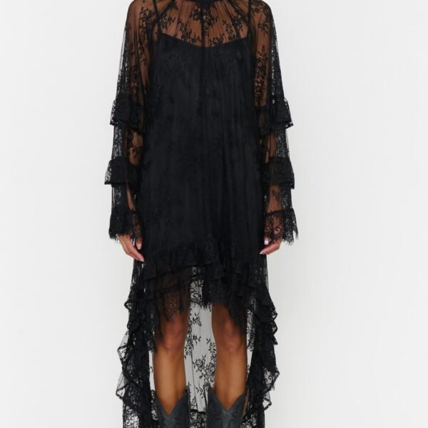 Joelle Maxi Dress ~ Dainty Black Lace