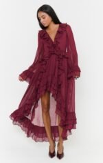 Shiloh Maxi Dress ~ Burgundy
