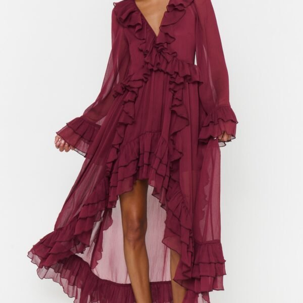 Shiloh Maxi Dress ~ Burgundy