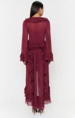 Shiloh Maxi Dress ~ Burgundy - Image 4