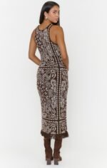 Maisie Sweater Dress ~ Brown Bandana Knit - Image 3