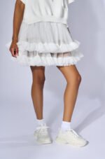PRINCESS WHITE EMBELLISHED SNEAKER - Image 2