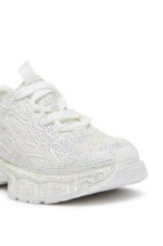 PRINCESS WHITE EMBELLISHED SNEAKER - Image 6