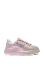 AZALEA WANG TANGY PINK OMBRE RHINESTONE SNEAKER - Image 6