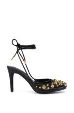 AZALEA WANG AMADEUS BLACK EMBELLISHED PUMP - Image 2