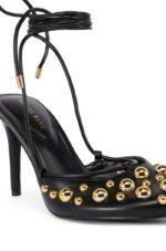 AZALEA WANG AMADEUS BLACK EMBELLISHED PUMP - Image 5