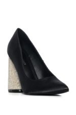 AZALEA WANG BEGONIA BLACK DIAMOND HEEL PUMP - Image 3