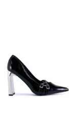 AZALEA WANG CALANDRA BLACK CHUNKY PUMP - Image 2