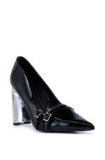AZALEA WANG CALANDRA BLACK CHUNKY PUMP - Image 3