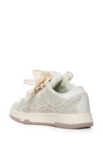 AZALEA WANG CINNABAR TAN EMBELLISHED SNEAKER - Image 4