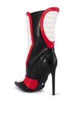 AZALEA WANG LOREDANA BLACK RACER COLORBLOCKED BOOTIE - Image 7