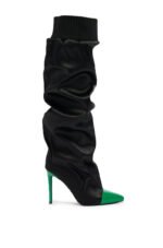 AZALEA WANG MARVELED BLACK BOOT - Image 3
