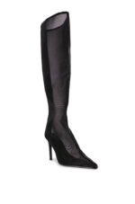 AZALEA WANG NICOLAI BLACK MESH KNEE HIGH BOOT - Image 3