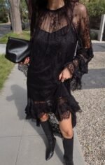 Joelle Maxi Dress ~ Dainty Black Lace - Image 3