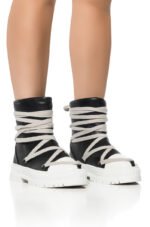 RICHIE LACE UP HIGH TOP SNEAKER IN BLACK